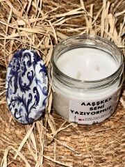 ''AŞŞKKK SENİ YAZIYORMUŞ...'' Sloganlı Soya Mum