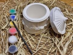 Atlıkarınca Alçı Boyama Seti - Düz Tepe Kapaklı Model